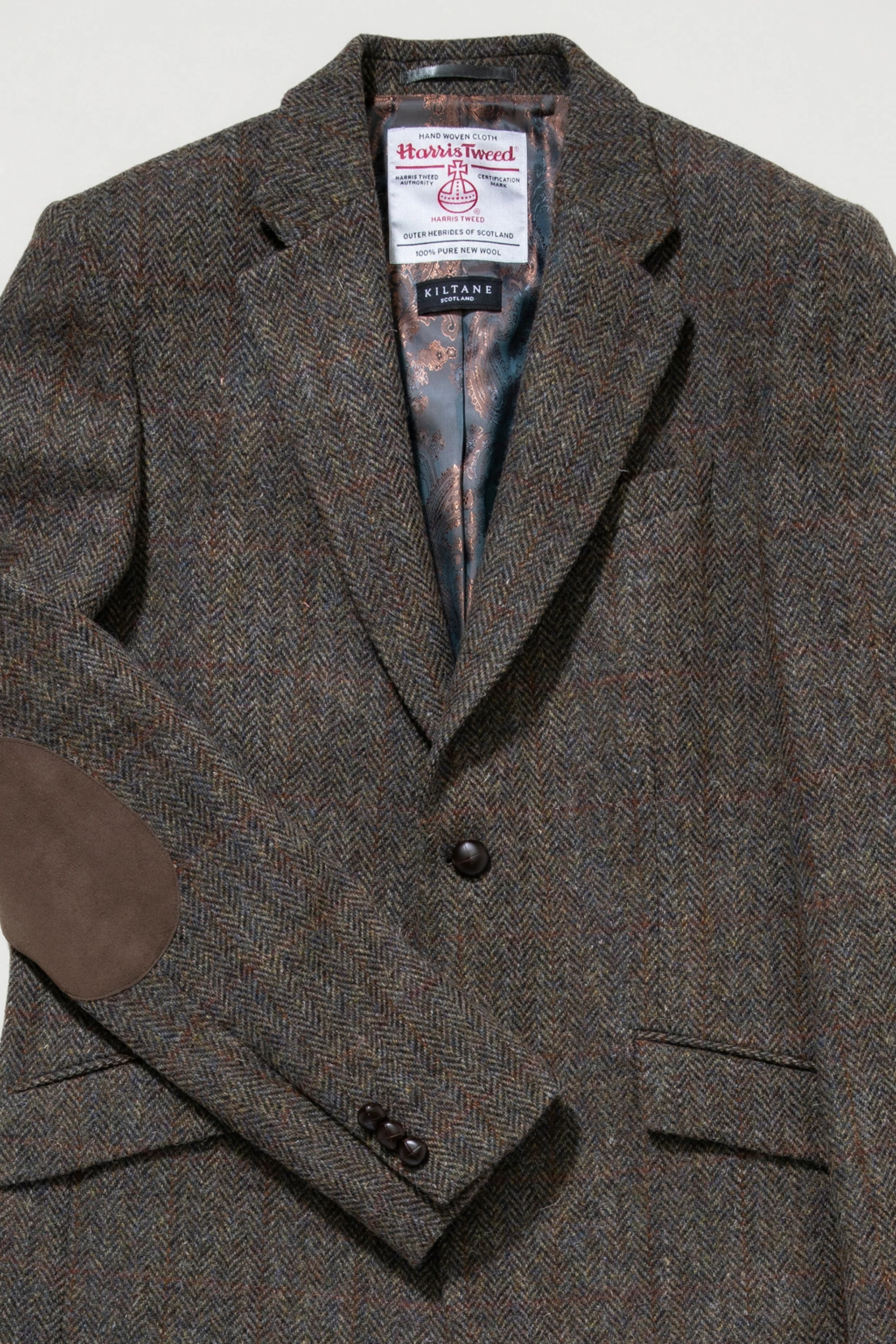 Men's Harris Tweed Patrick Jacket - Brown Check - Image 4