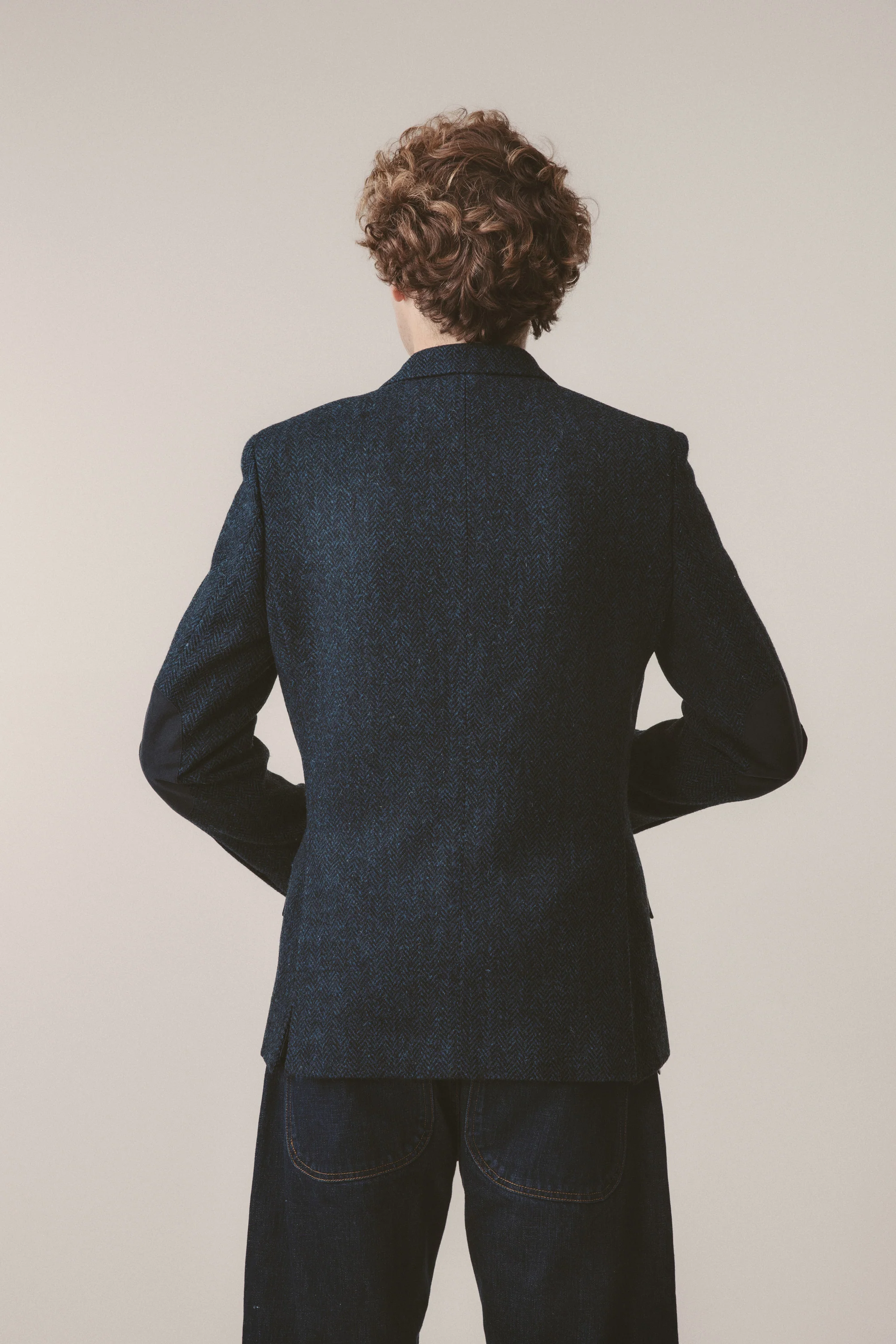 Men's Harris Tweed Patrick Jacket - Charcoal Red Check - Image 6