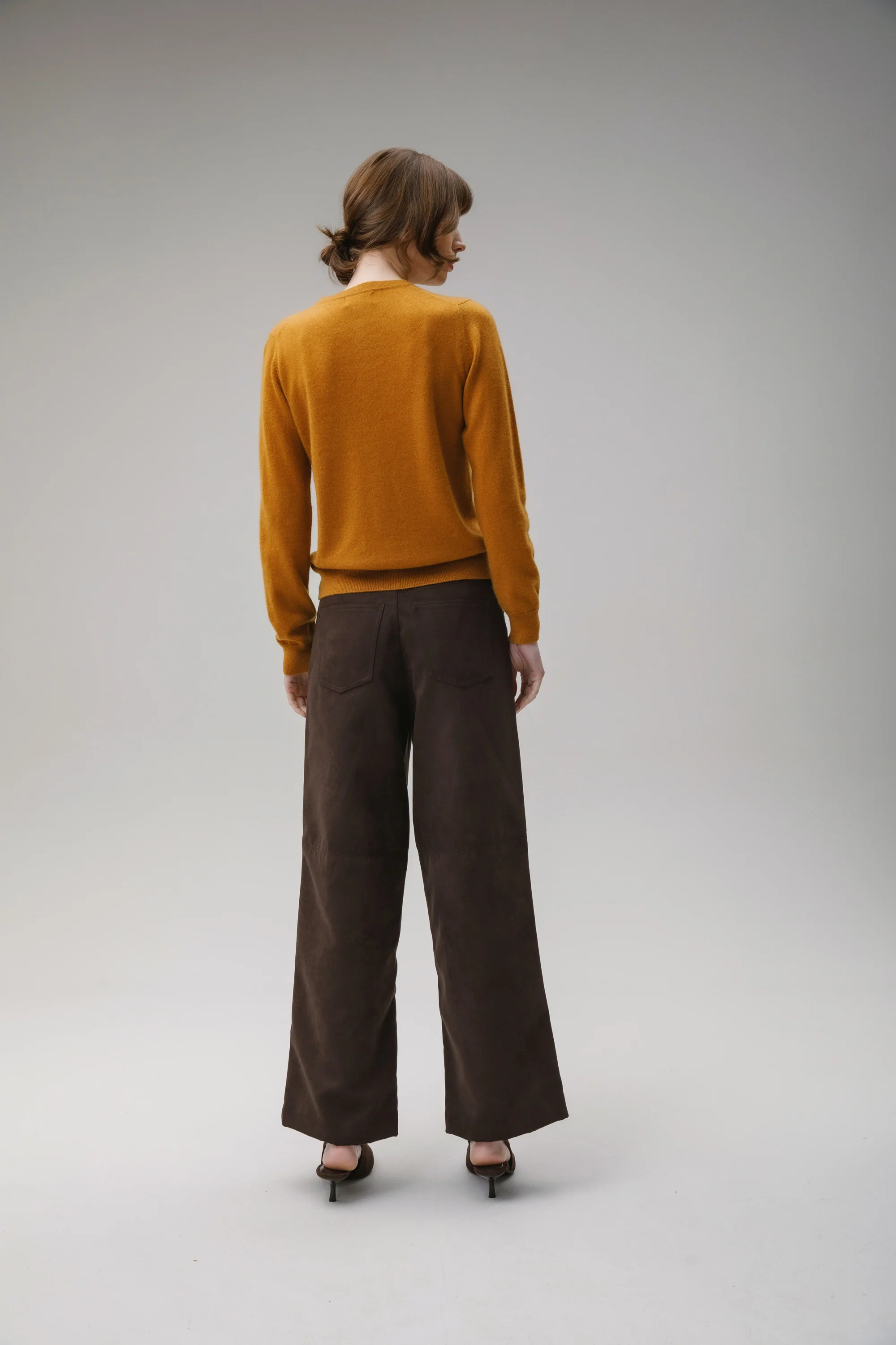 Morningside Cashmere Cardigan - Amber Haze - Image 5