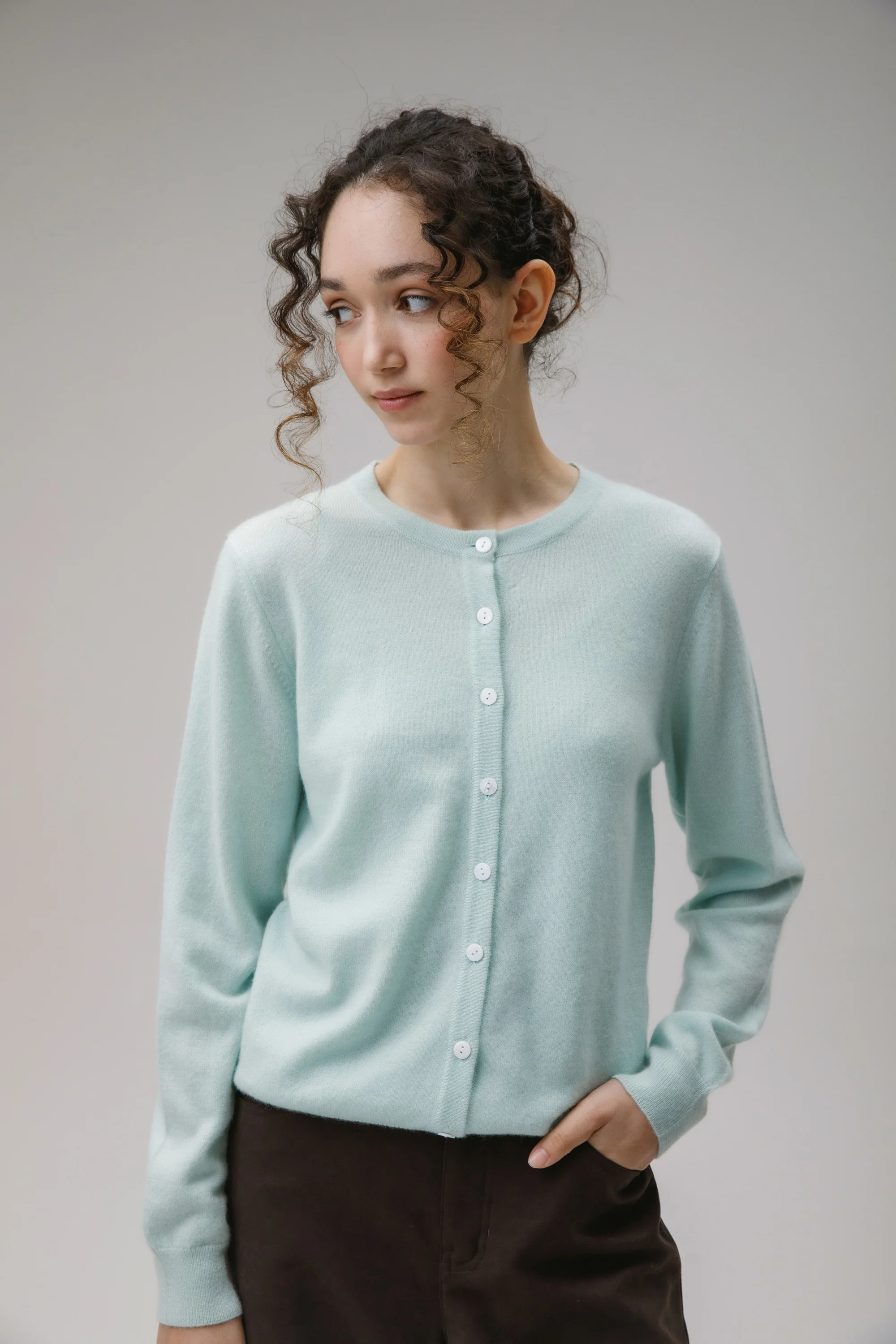 Morningside Cashmere Cardigan - Jelly Mint