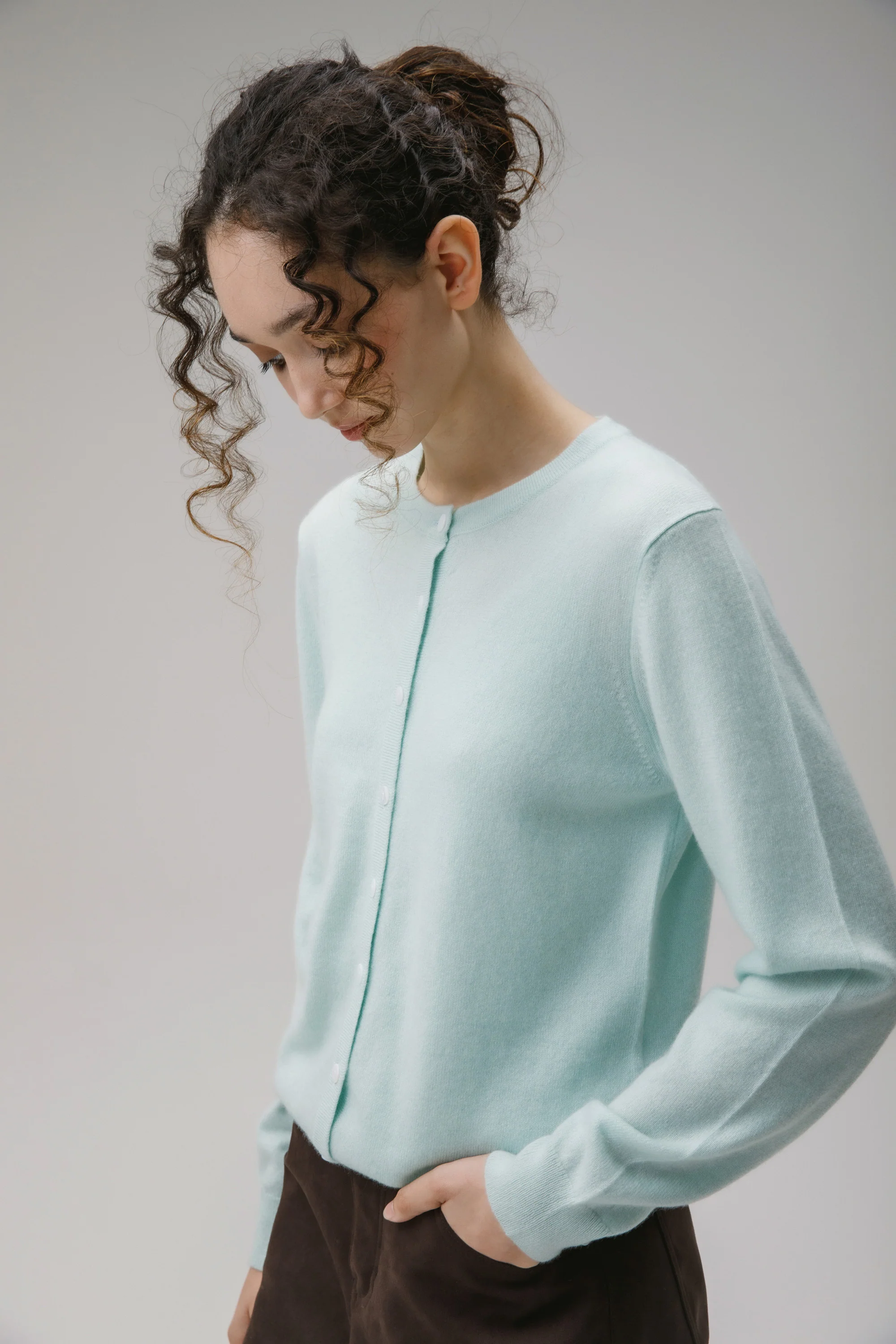 Morningside Cashmere Cardigan - Jelly Mint - Image 2