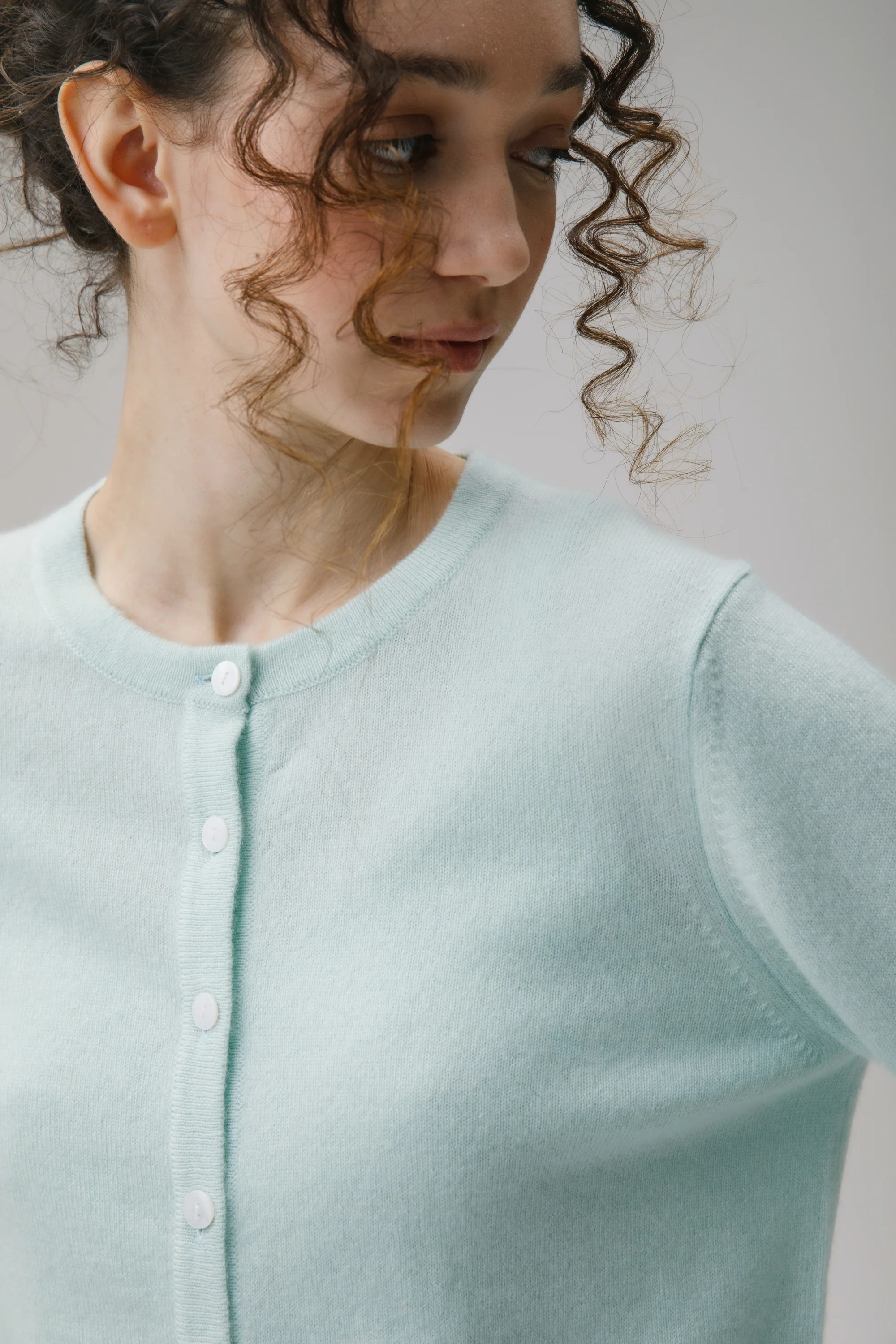 Morningside Cashmere Cardigan - Jelly Mint - Image 5
