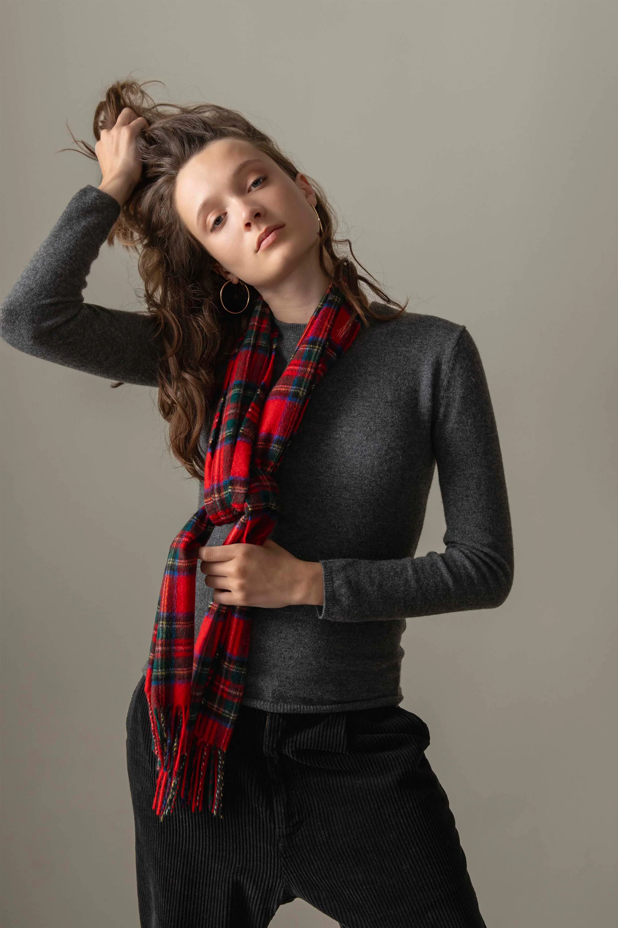 Made In Scotland Heritage Cashmere Scarf - Official Royal Stewart - Image 2