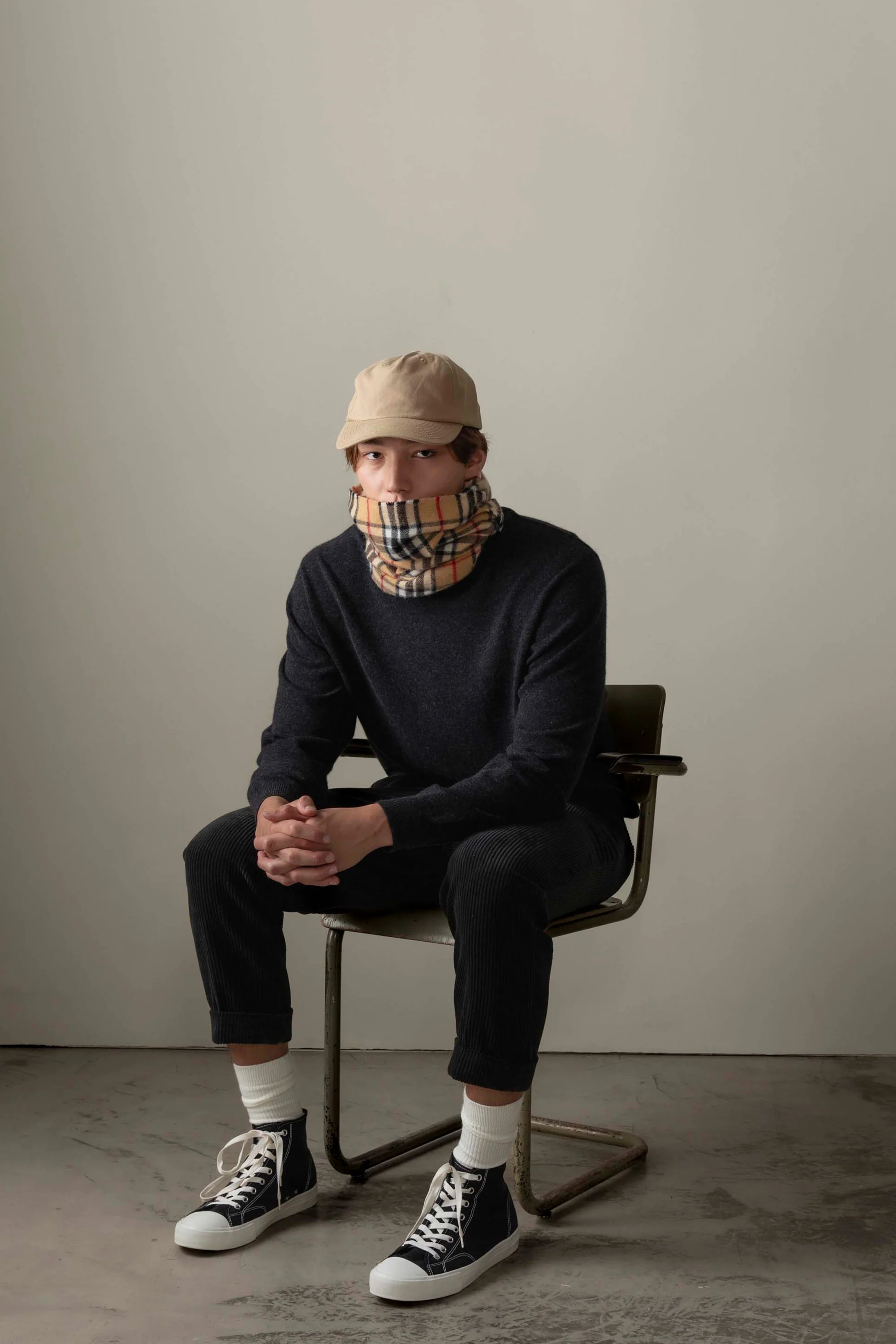 Made In Scotland Scotty Thompson Cashmere Scarf - Camel - Image 2