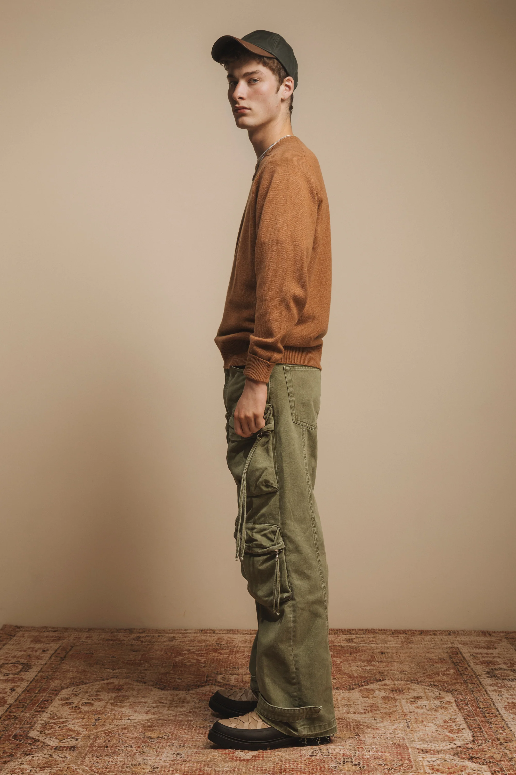 Wax Baseball Cap - Olive - Image 2