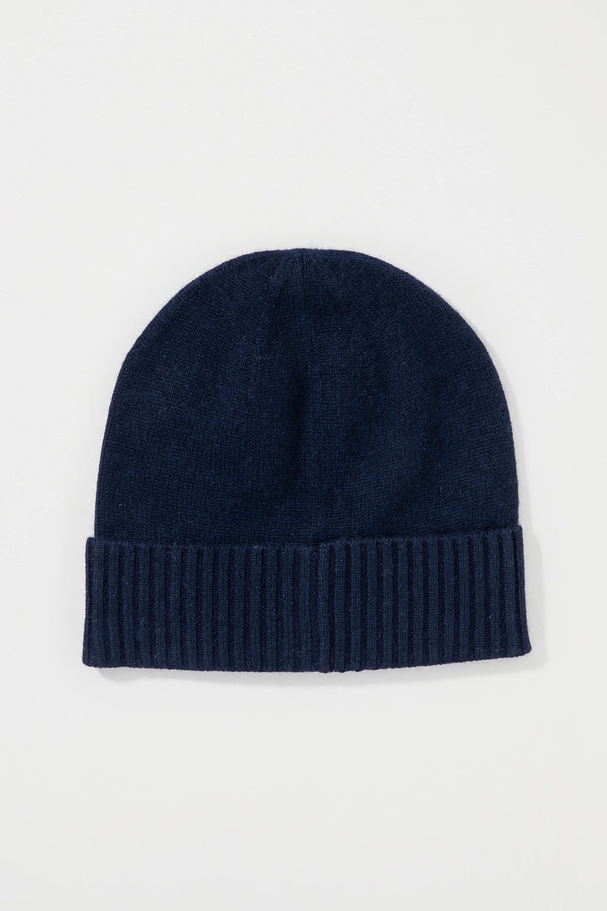 Unisex Plain Beanie Hat - Dark Navy - Image 3