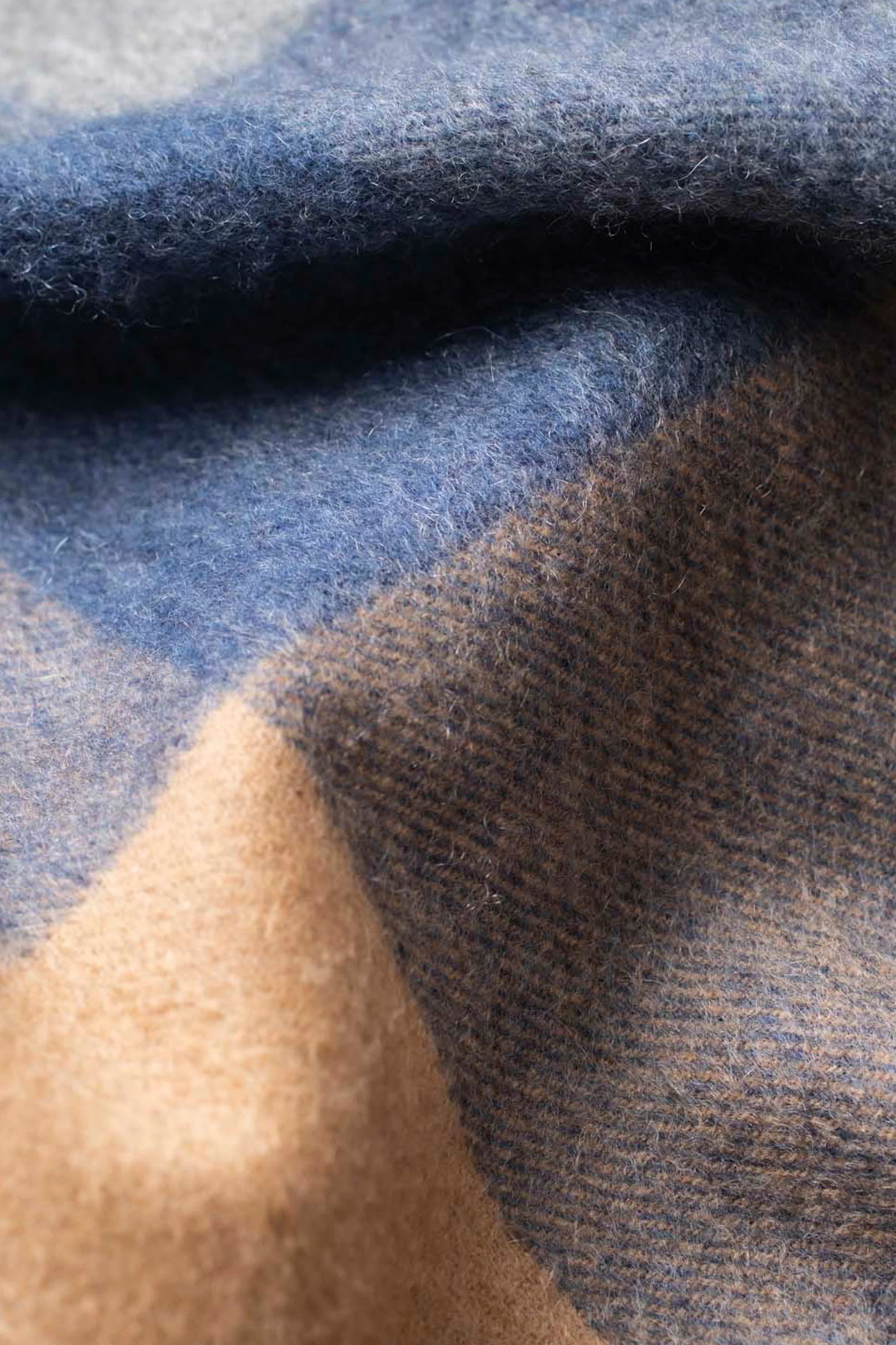 Made in Scotland 5 Square Wide Cashmere Scarf - Sandwood Armada - Image 4