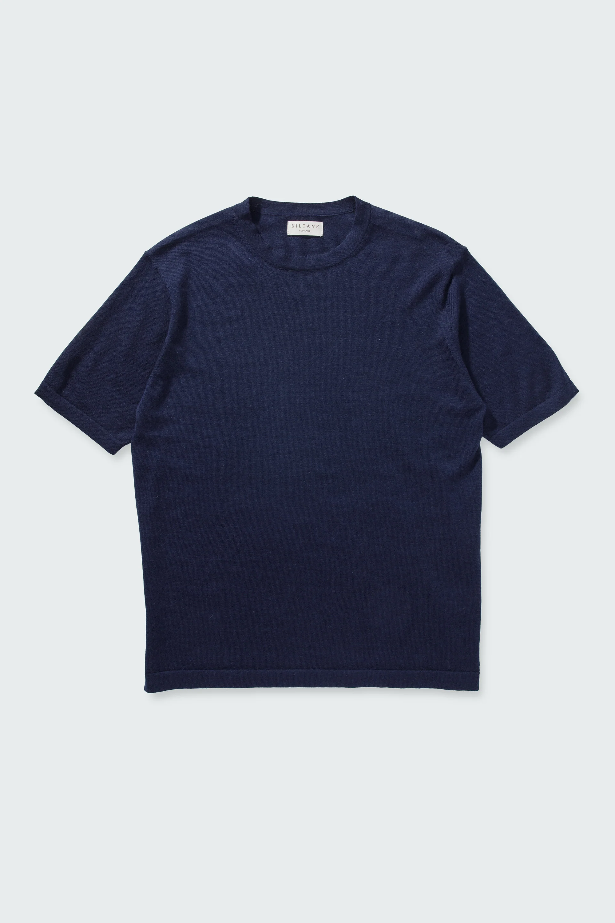 Unisex Boxy Cashmere T-Shirt - Classic Navy - Image 7