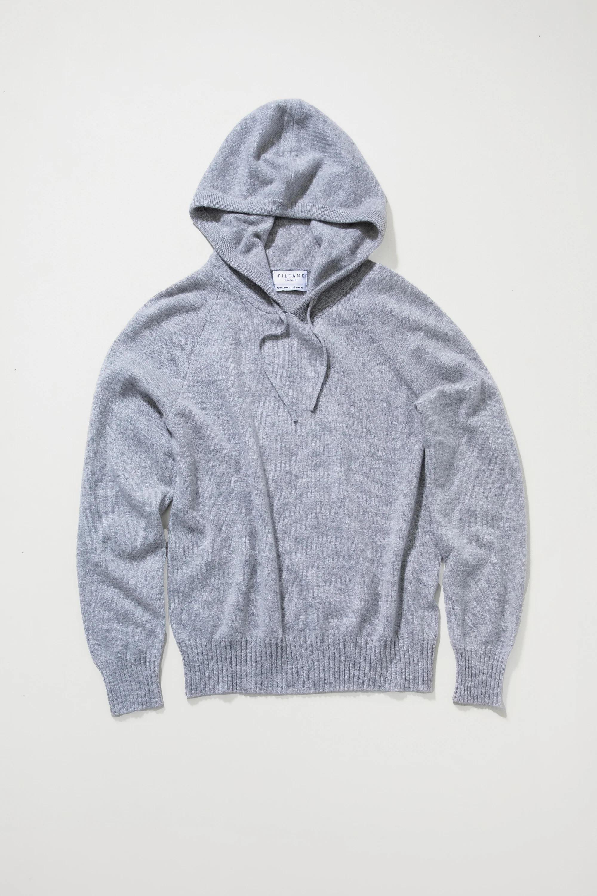 Unisex Cashmere Hoodie - Light Grey - Image 7