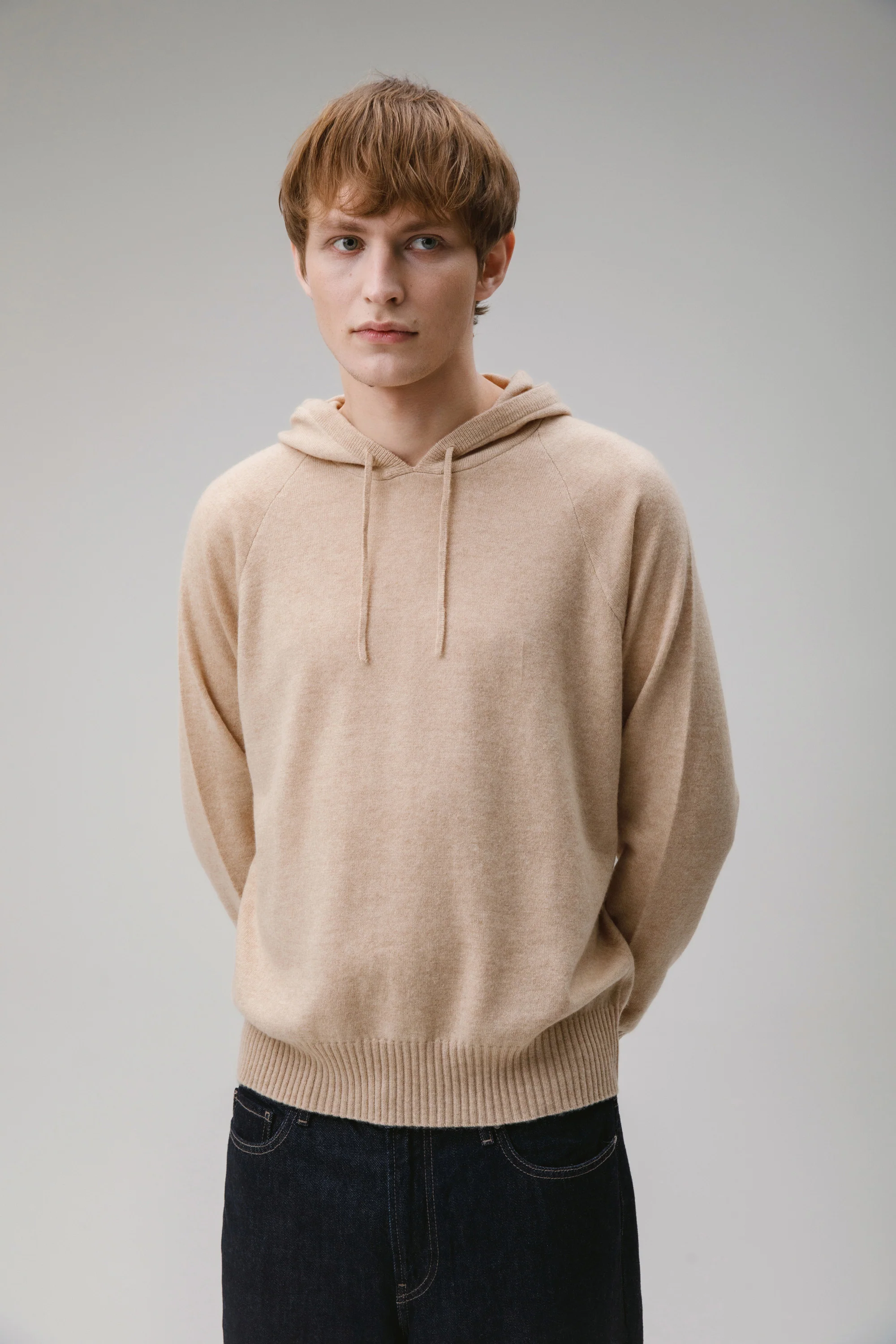 Unisex Cashmere Hoodie - Vicuna