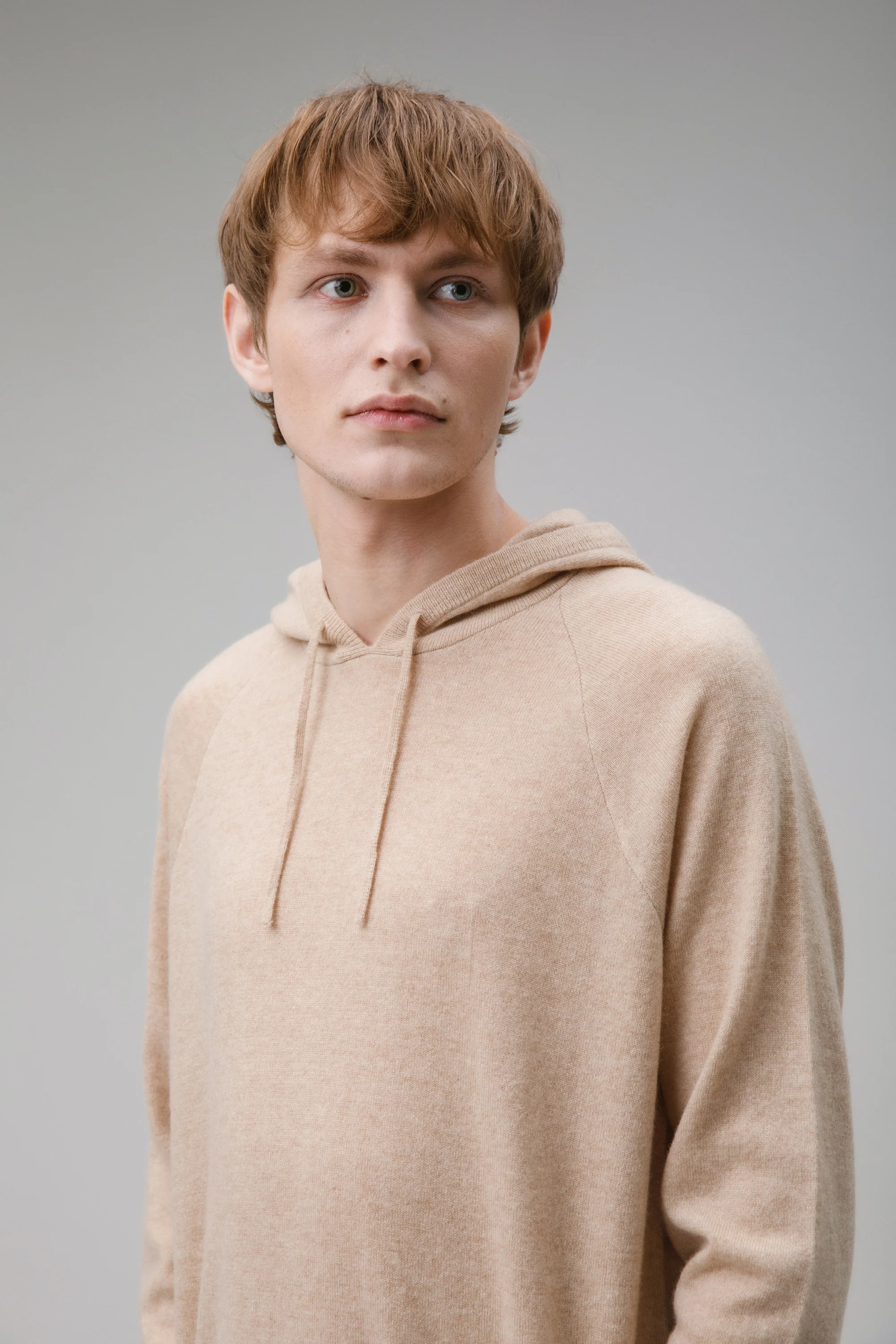 Unisex Cashmere Hoodie - Vicuna - Image 3