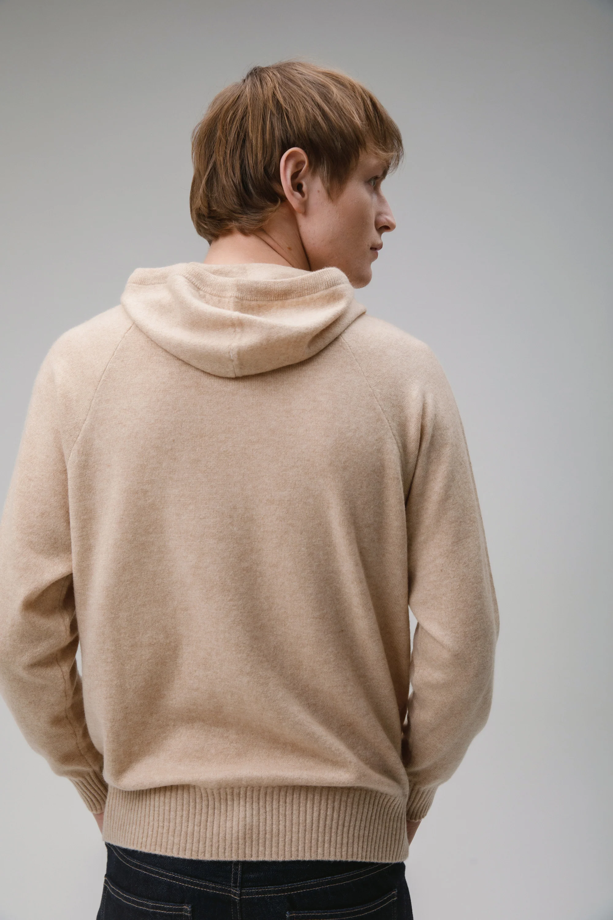 Unisex Cashmere Hoodie - Vicuna - Image 4