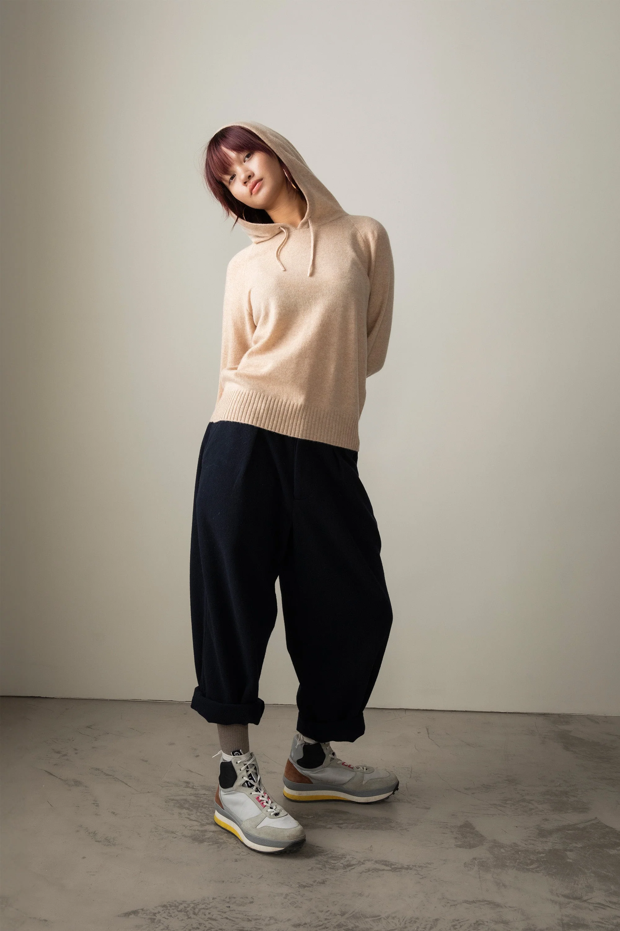 Unisex Cashmere Hoodie - Vicuna - Image 7