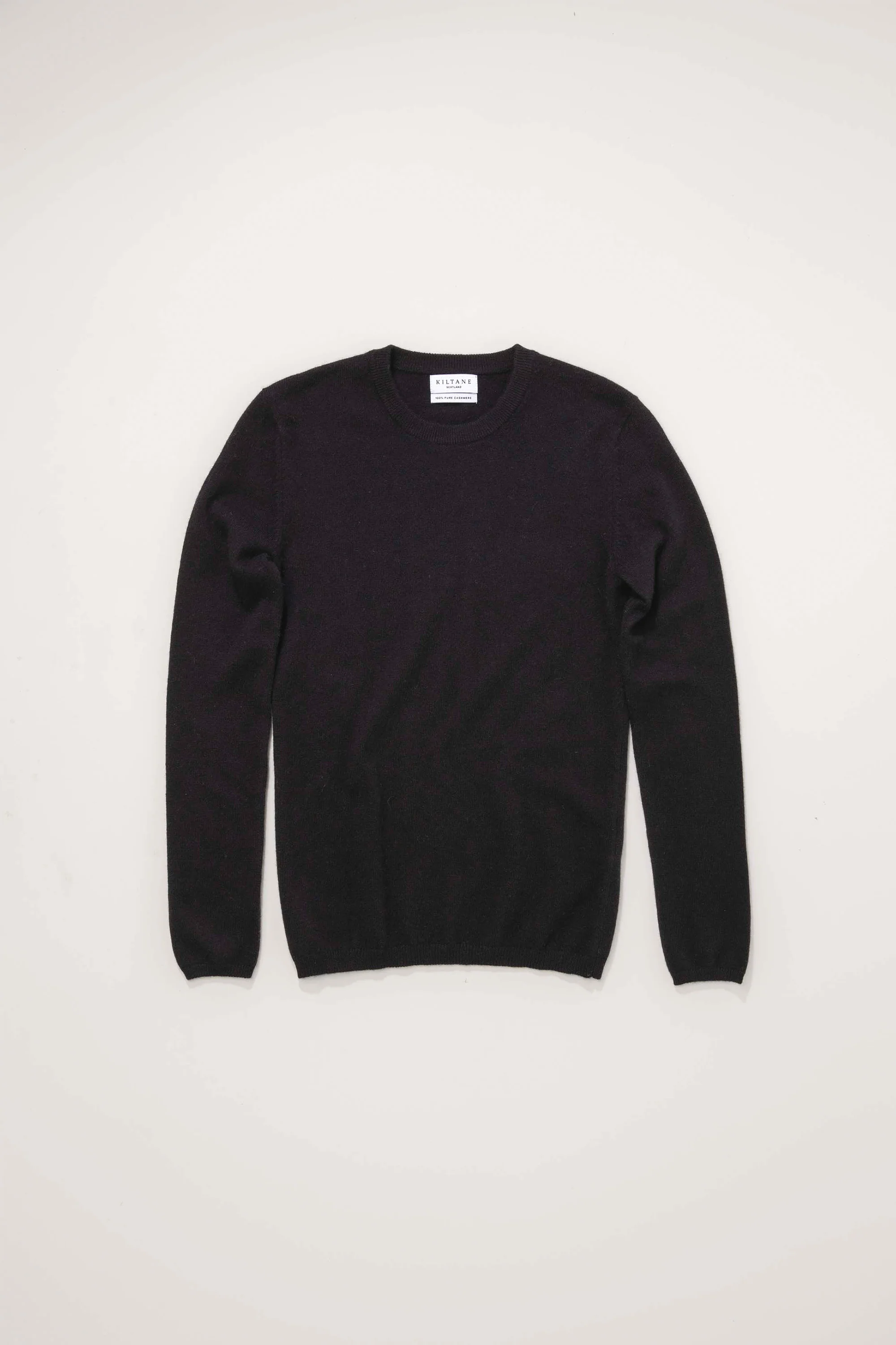 Women's Cashmere Crew Neck Jumper - Black - Image 3