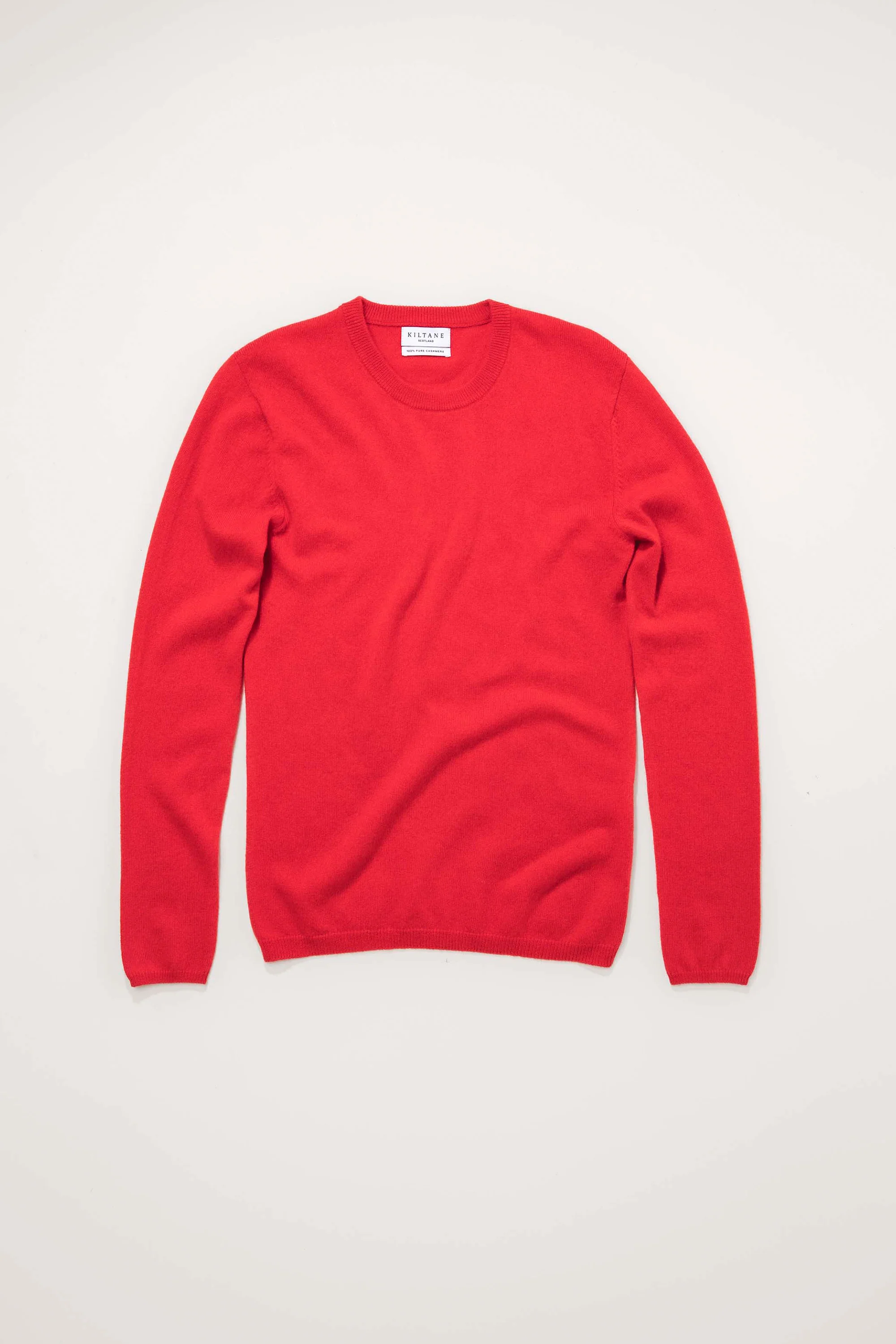 Women's Cashmere Crew Neck Jumper - Red - Image 3