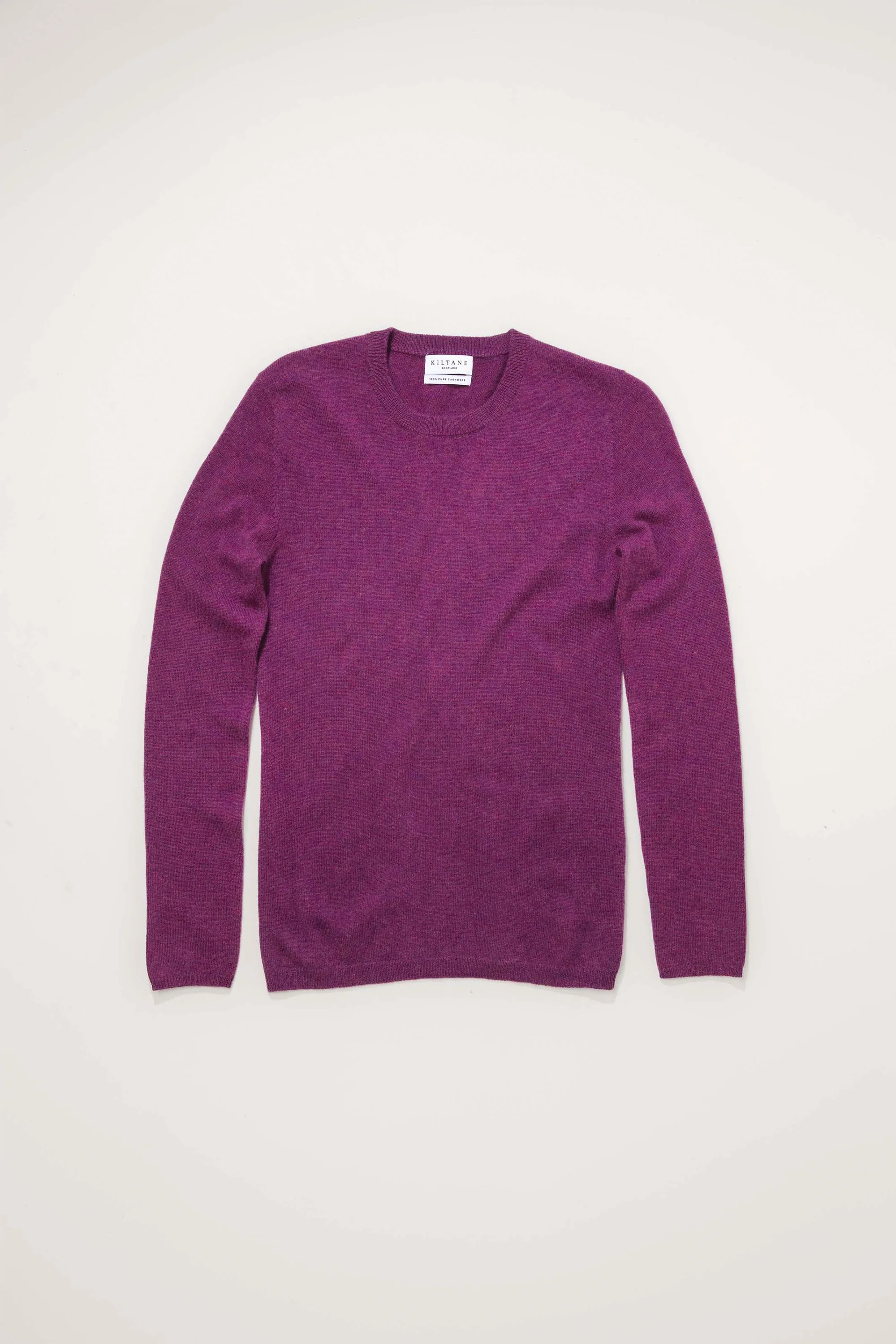 Women's Cashmere Crew Neck Jumper - Sloeberry - Image 3