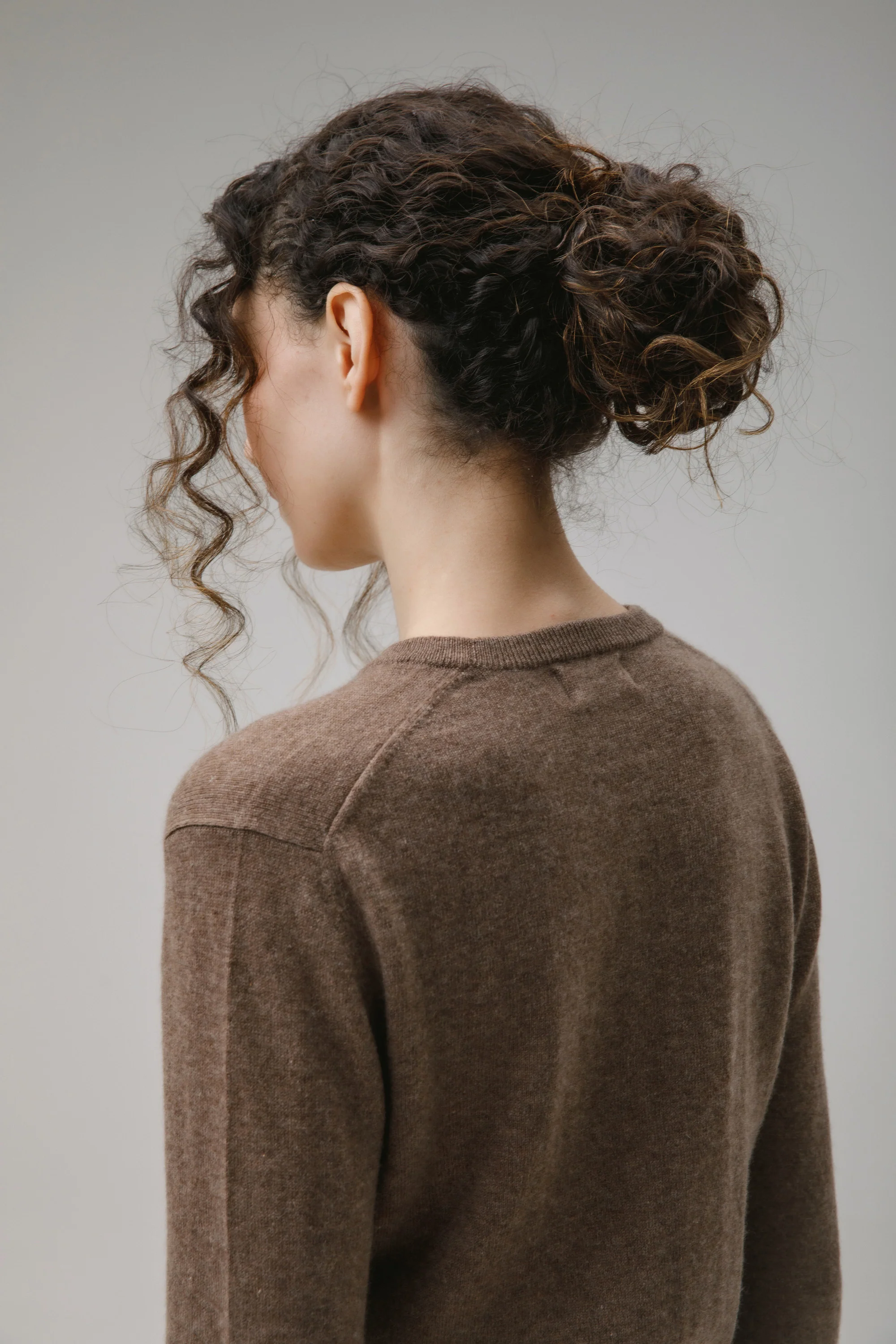 Women's Cashmere Crew Neck Jumper - Squirrel - Image 4