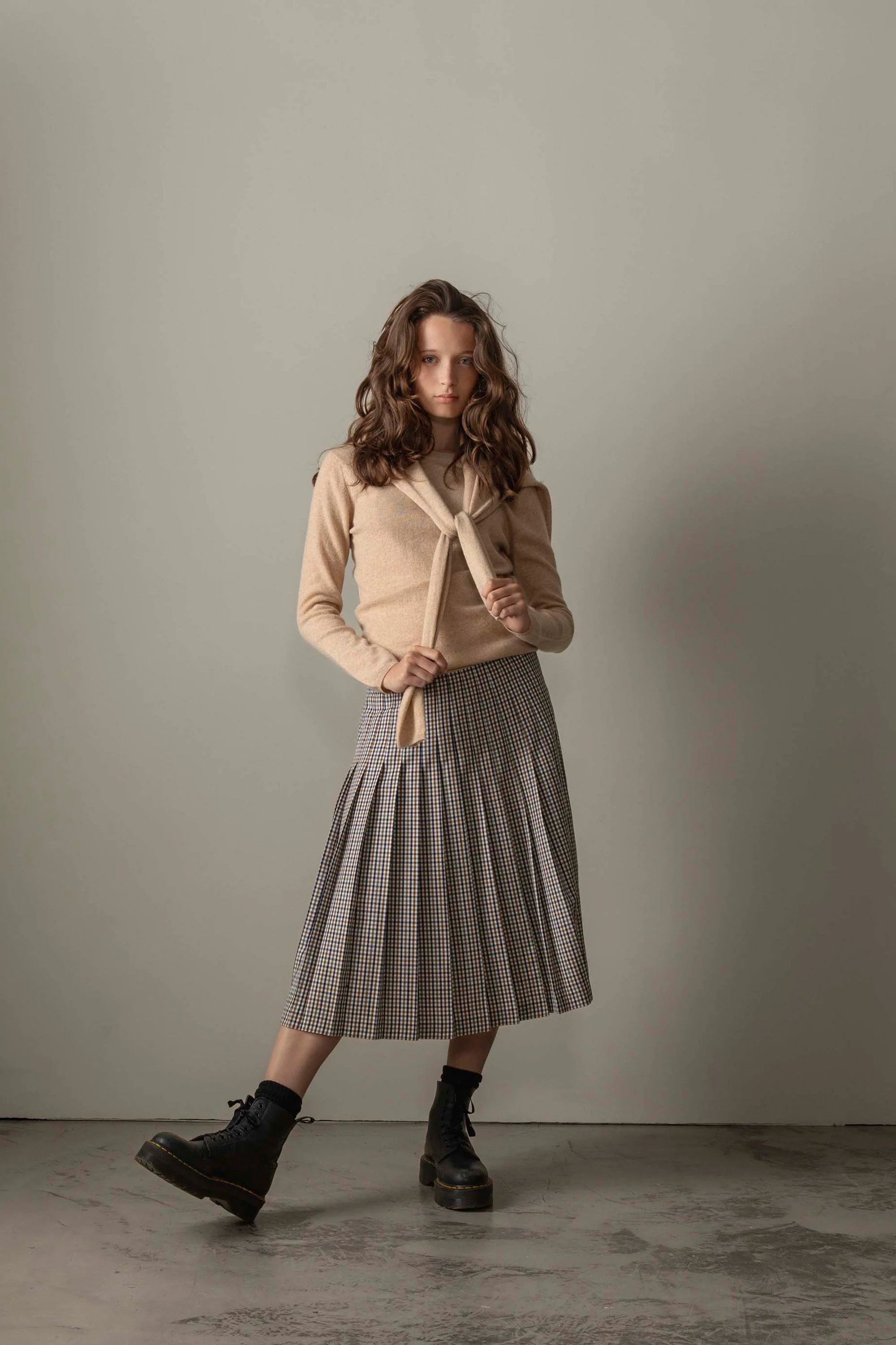 Women's Cashmere Crew Neck Jumper - Vicuna - Image 5