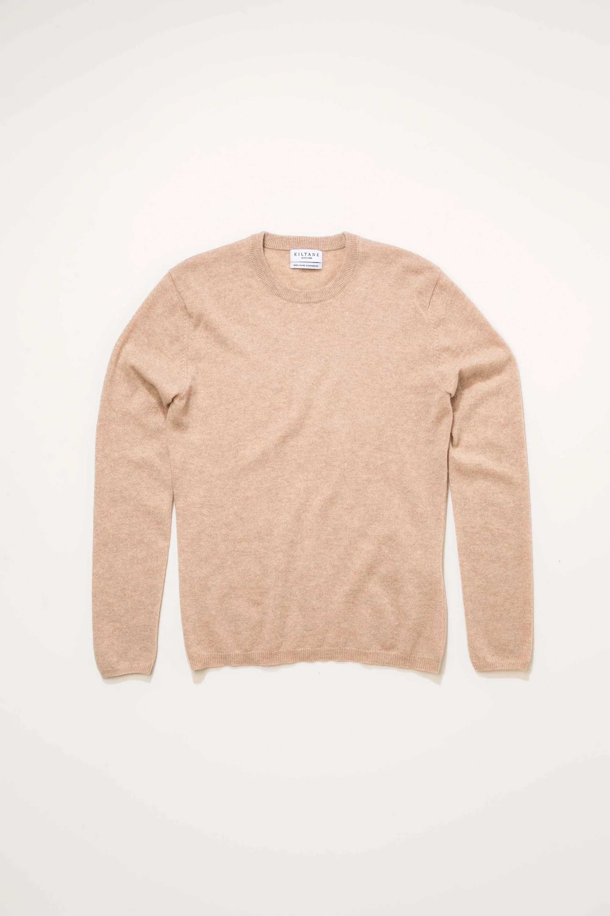 Women's Cashmere Crew Neck Jumper - Vicuna - Image 7