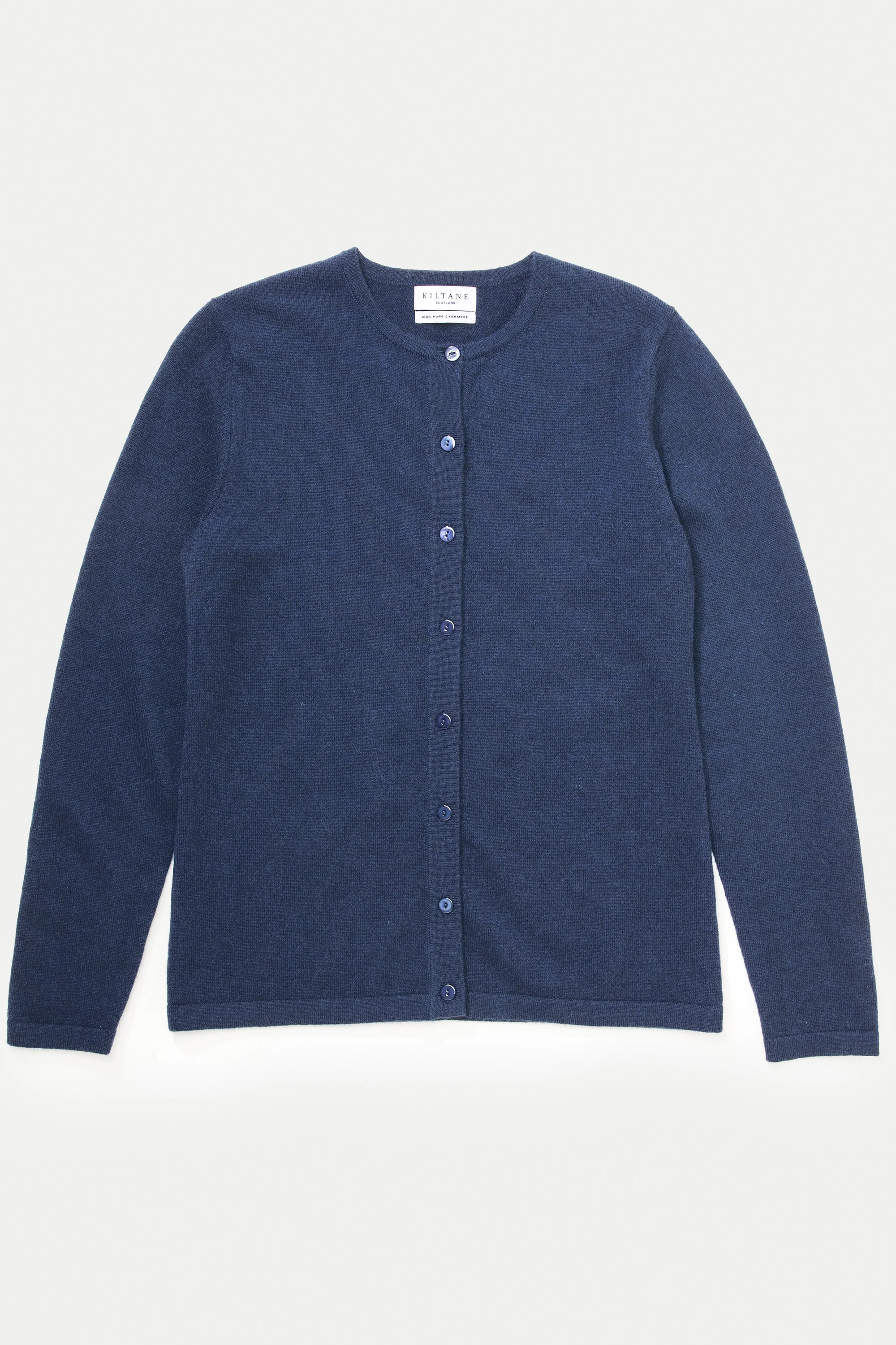 Women's Cashmere High Button Cardigan - Cosmos - Image 2