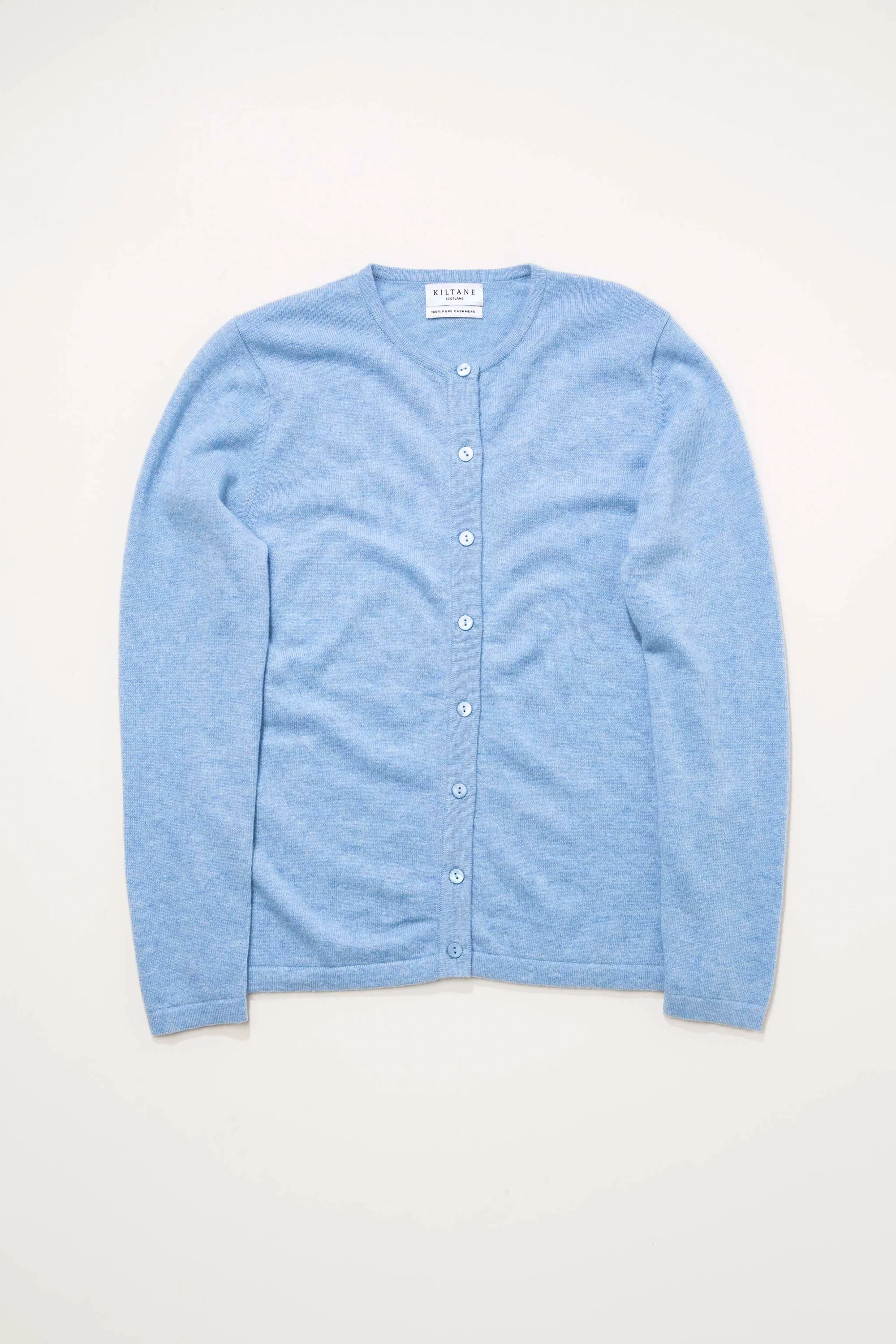 Women's Cashmere High Button Cardigan - Glacier - Image 3