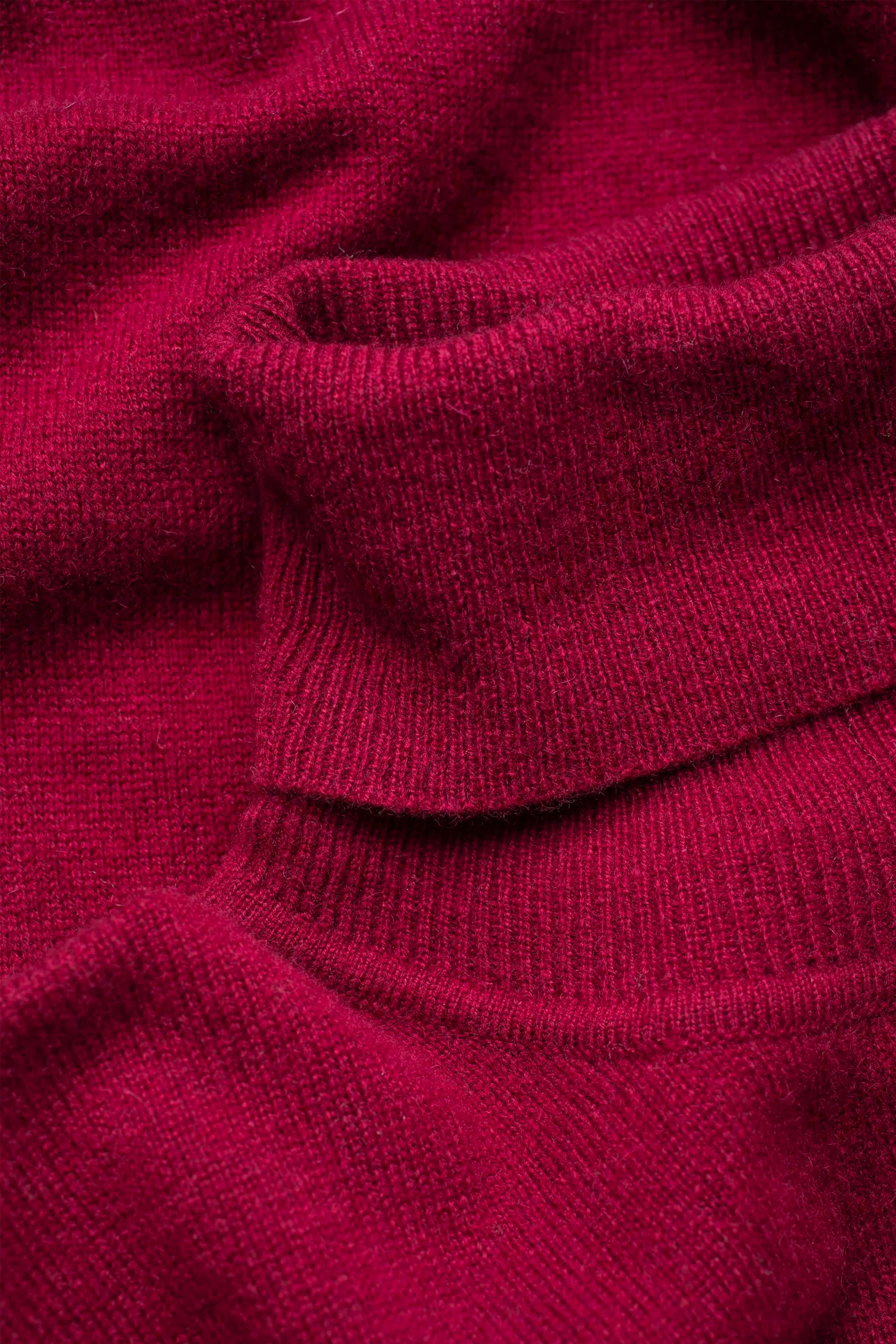 Women's Cashmere Polo Neck Jumper - Bordeaux - Image 4