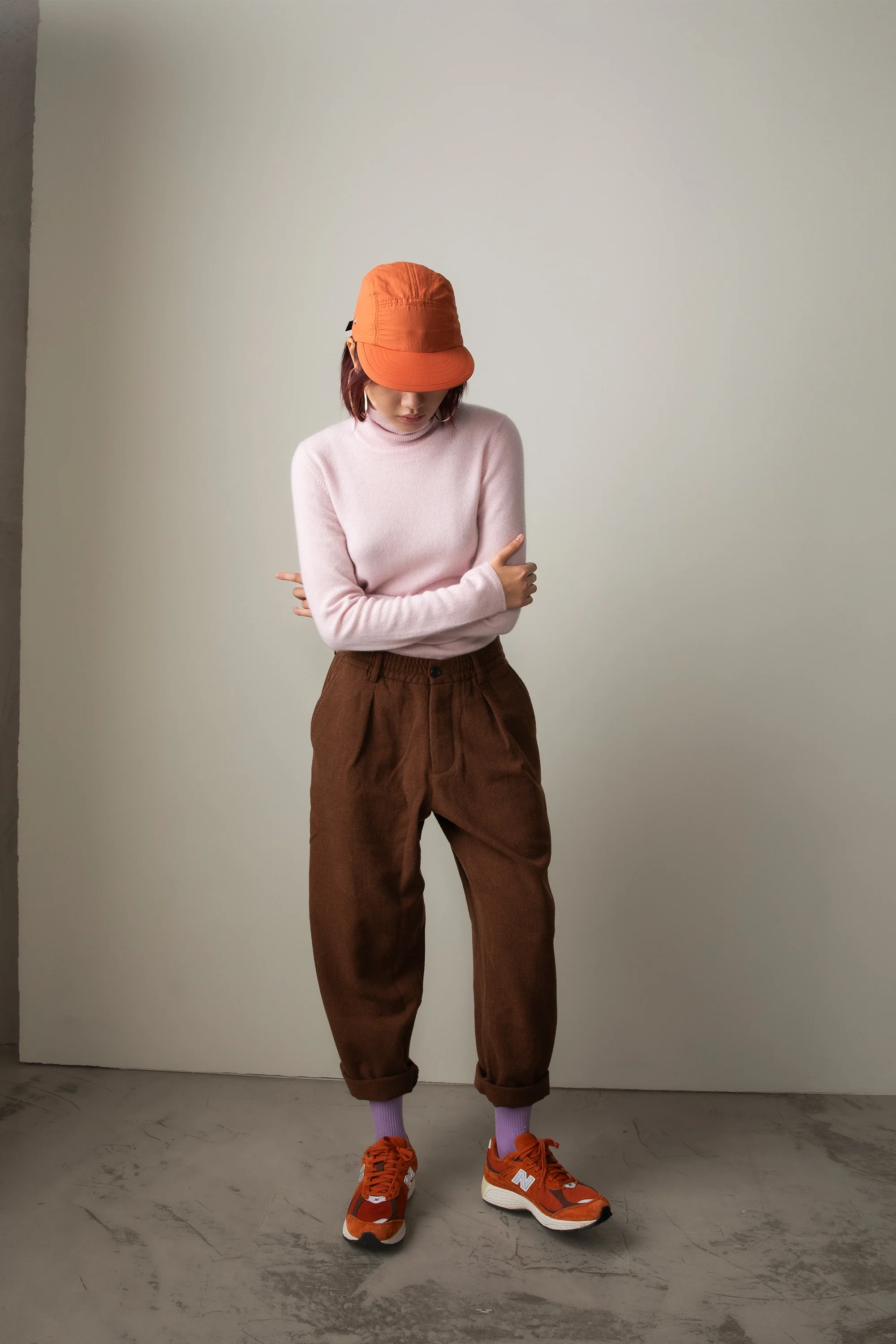 Women's Cashmere Polo Neck Jumper - Pale Lilac - Image 2