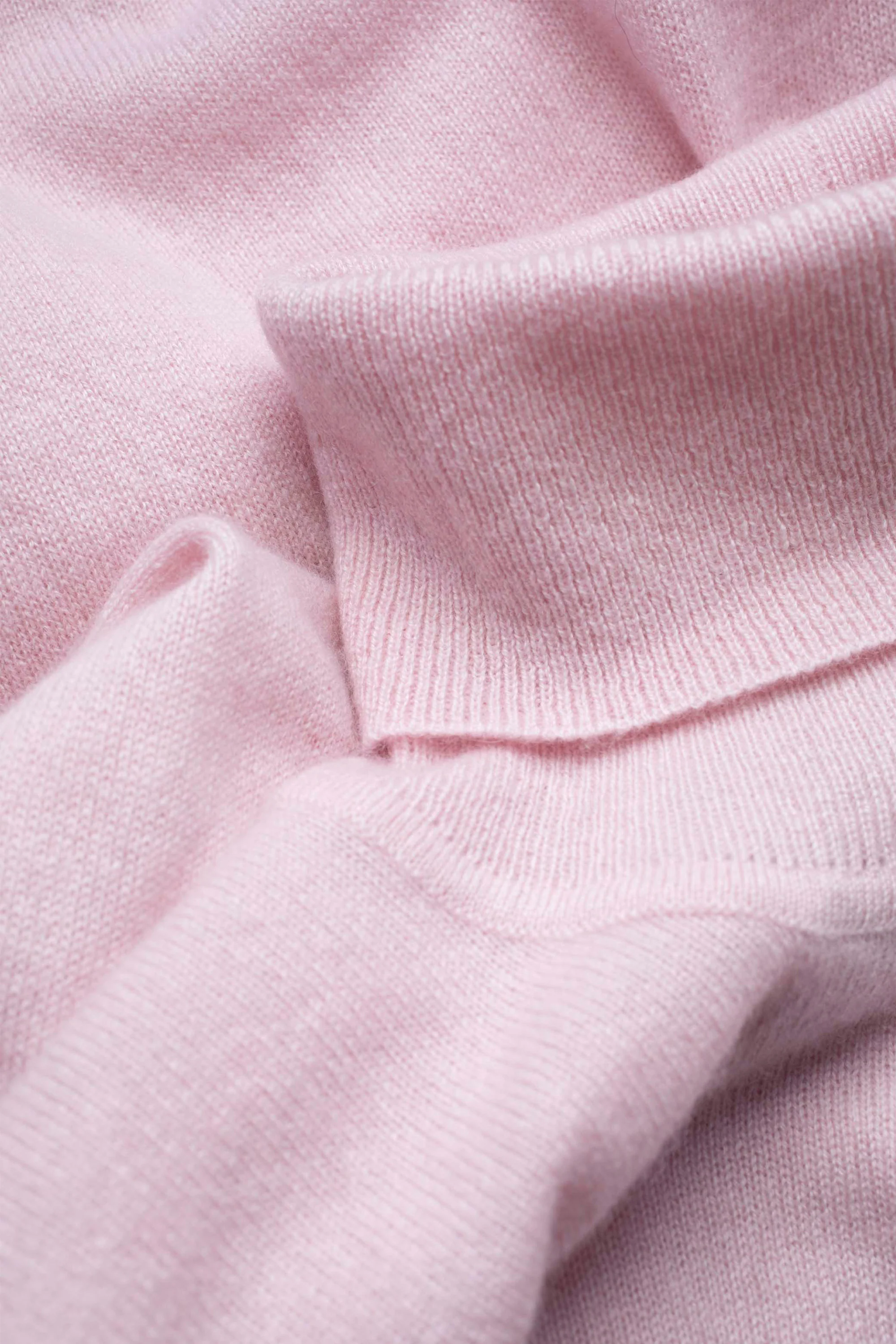 Women's Cashmere Polo Neck Jumper - Pale Lilac - Image 3
