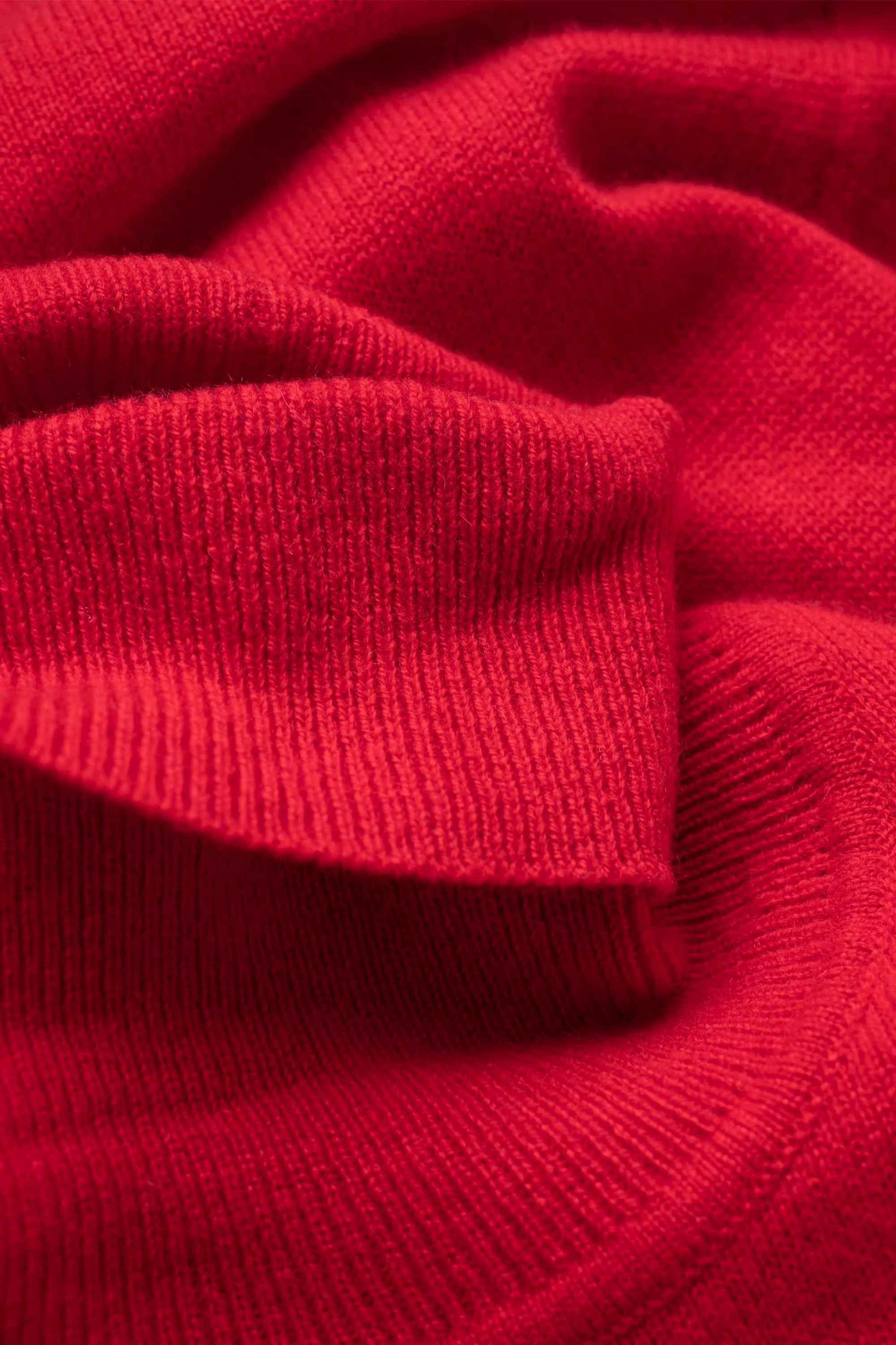 Women's Cashmere Polo Neck Jumper - Red - Image 4
