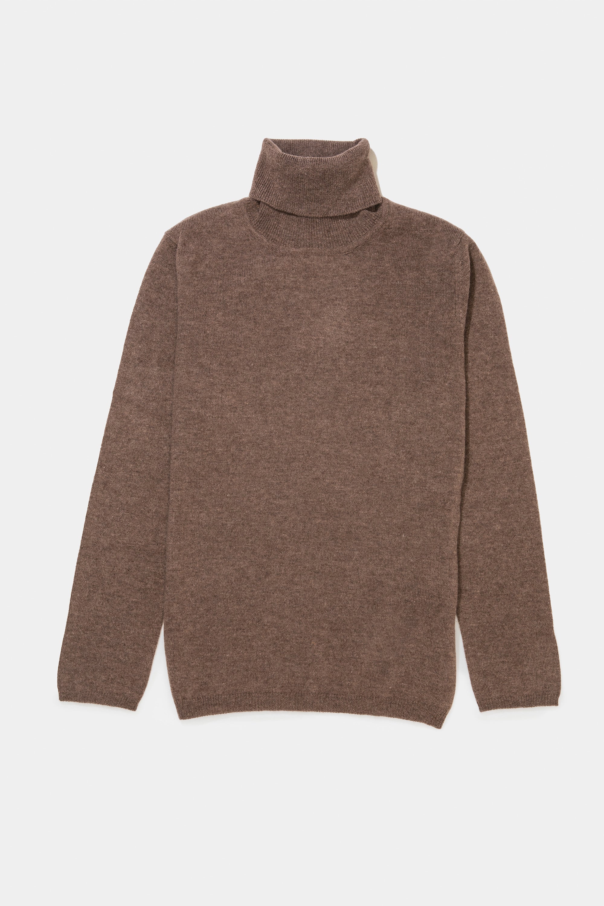 Women's Cashmere Polo Neck Jumper - Squirrel - Image 3
