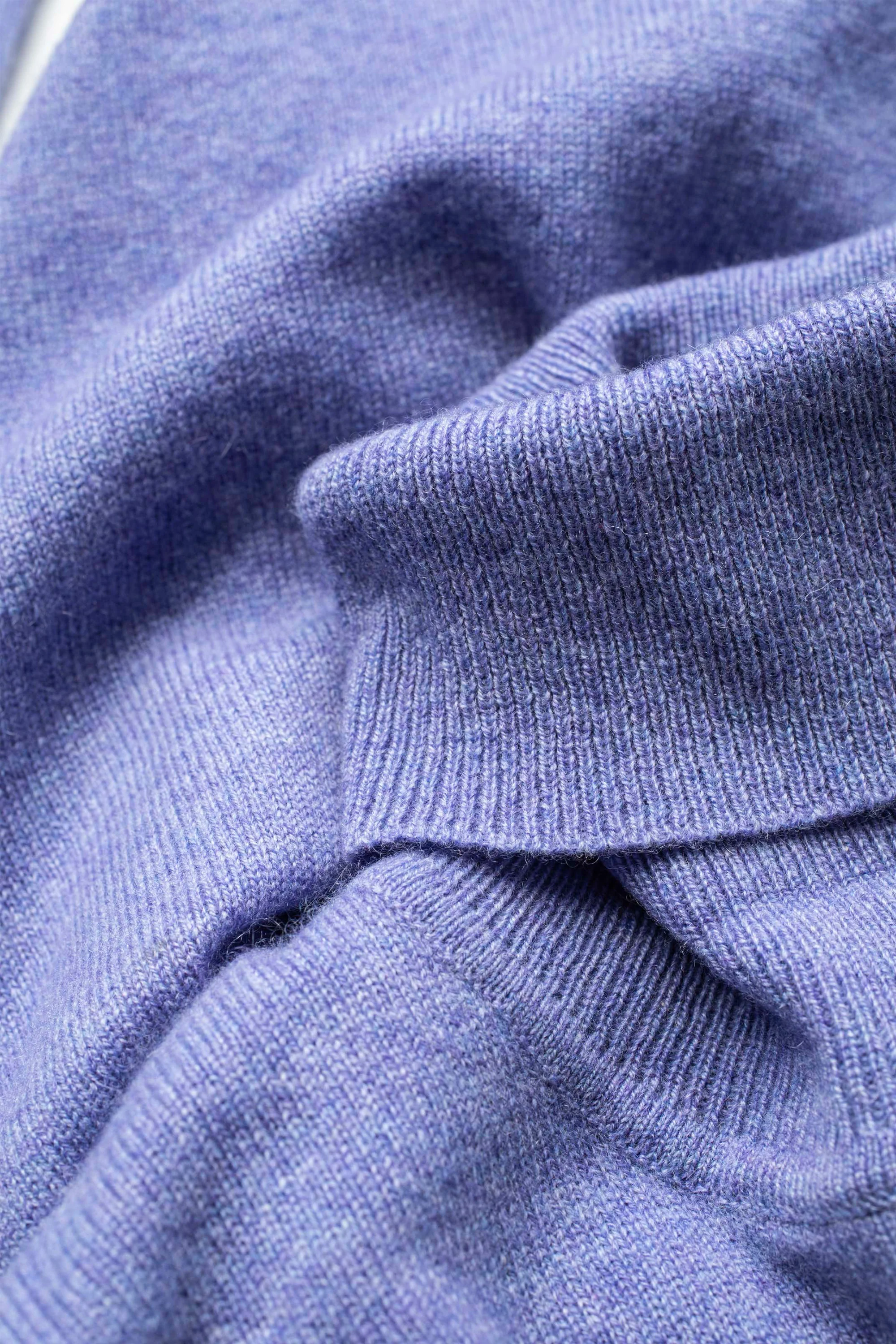 Women's Cashmere Polo Neck Jumper - Wisteria - Image 3