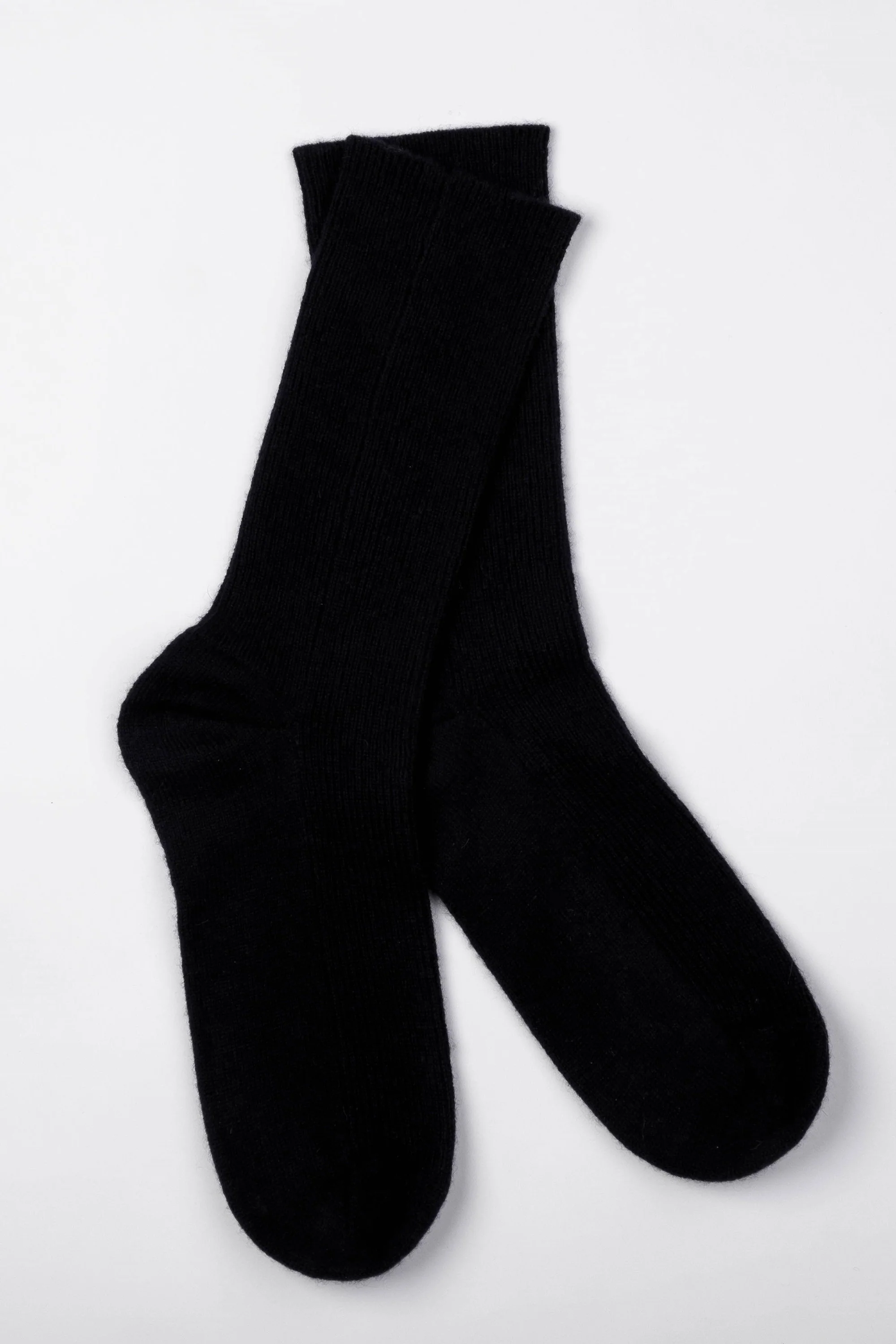Women's Cashmere Bed Socks - Black